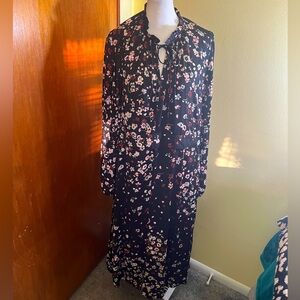 Marccain Women’s Long Sleeve Floral Dress Size L/XL